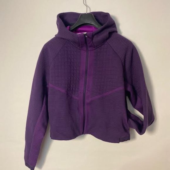 NWT $140 NIKE SPORTSWEAR Women S Tech Fleece Hoodie Full Zip Warn Jacket Purple - Picture 10 of 15
